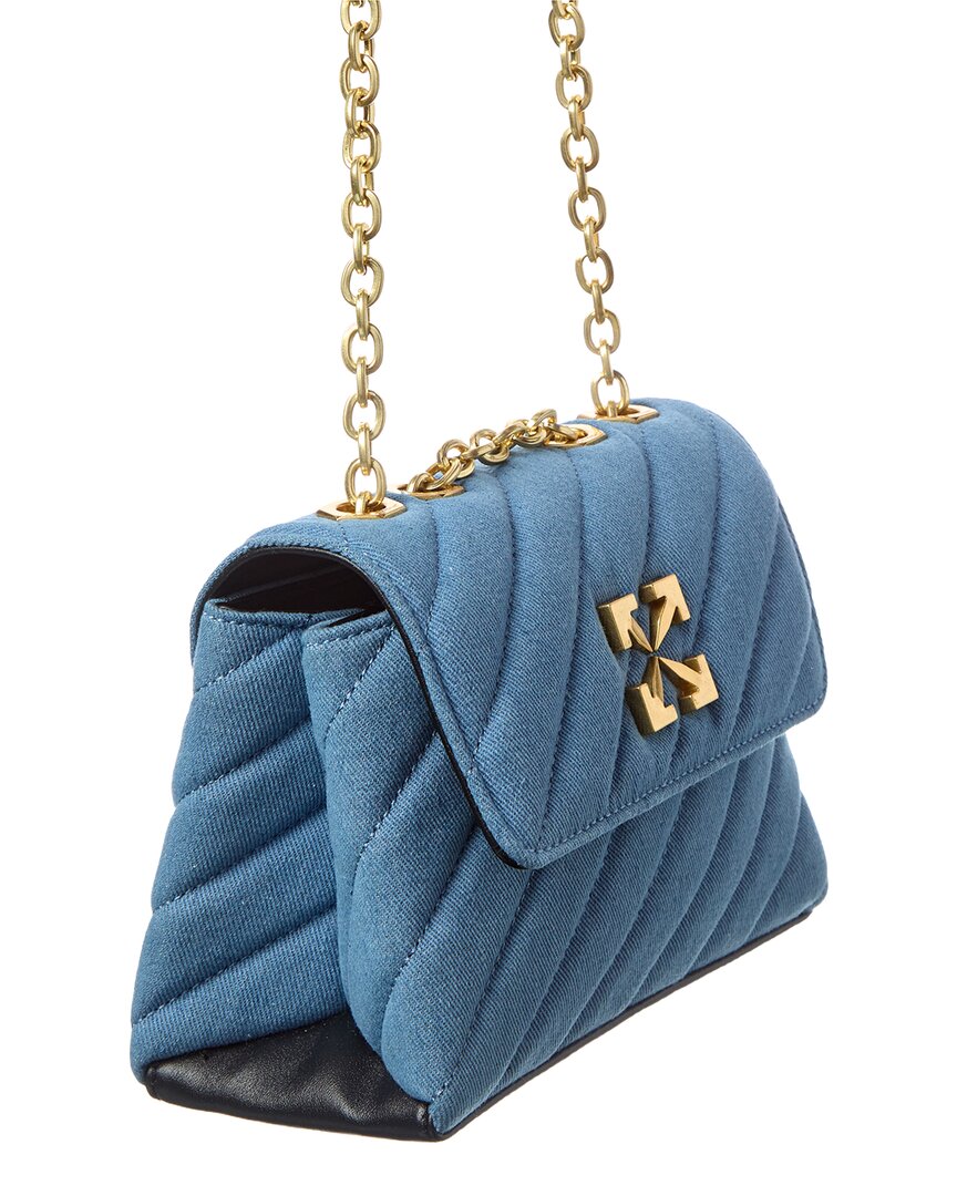 Off-White Jackhammer Denim & Leather Wallet On Chain