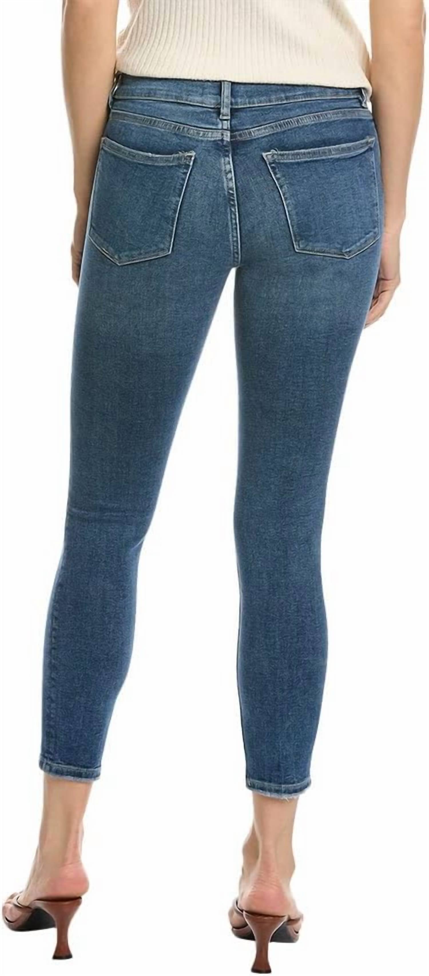Florence Skinny Midrise Ankle Jeans In Distressed