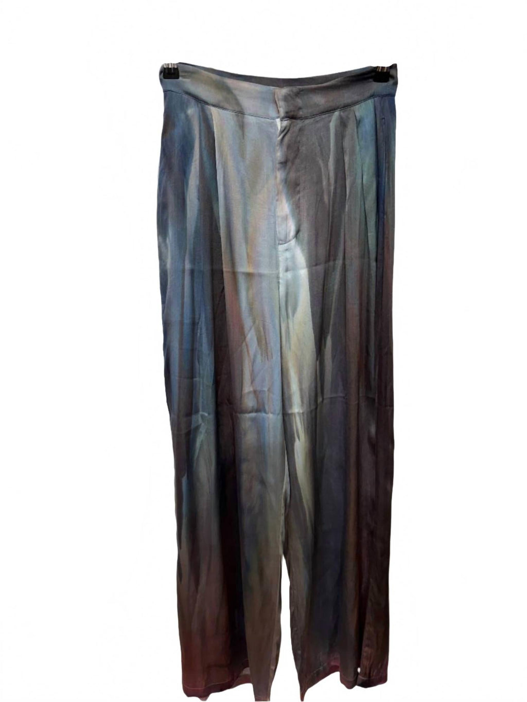 Women's Silk Pleat Pants In Smoke Stack