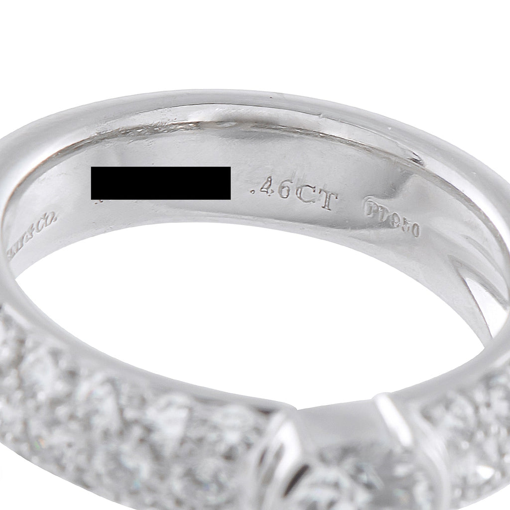 Tiffany & Co. Platinum 0.96ct Diamond Ring TI34-041326