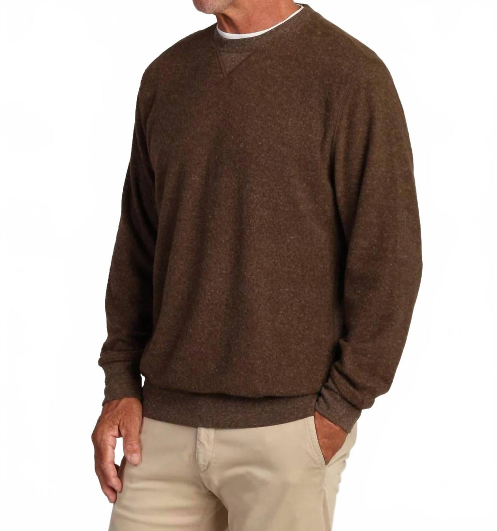 Vintage Long Sleeve Sweatshirt In Brown
