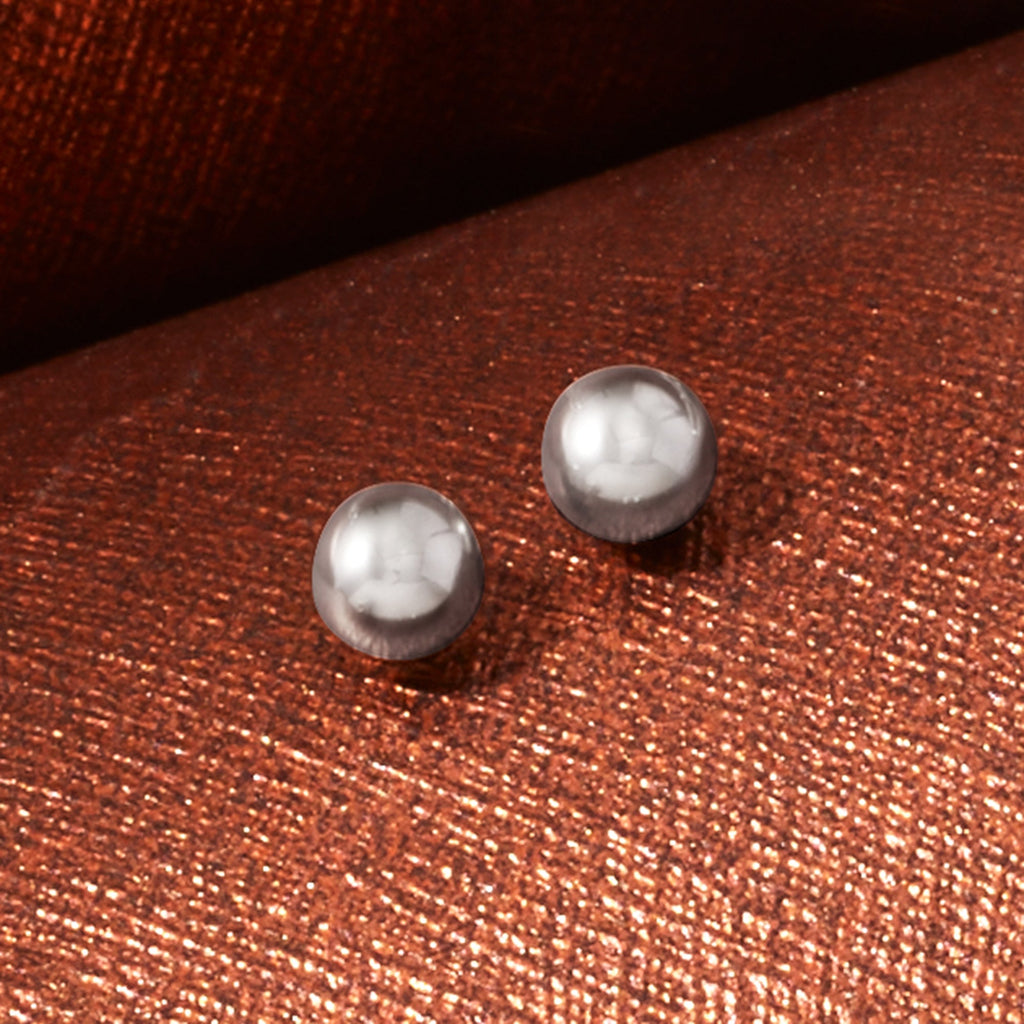 RS Pure by Ross-Simons 4mm 14kt White Gold Ball Stud Earrings