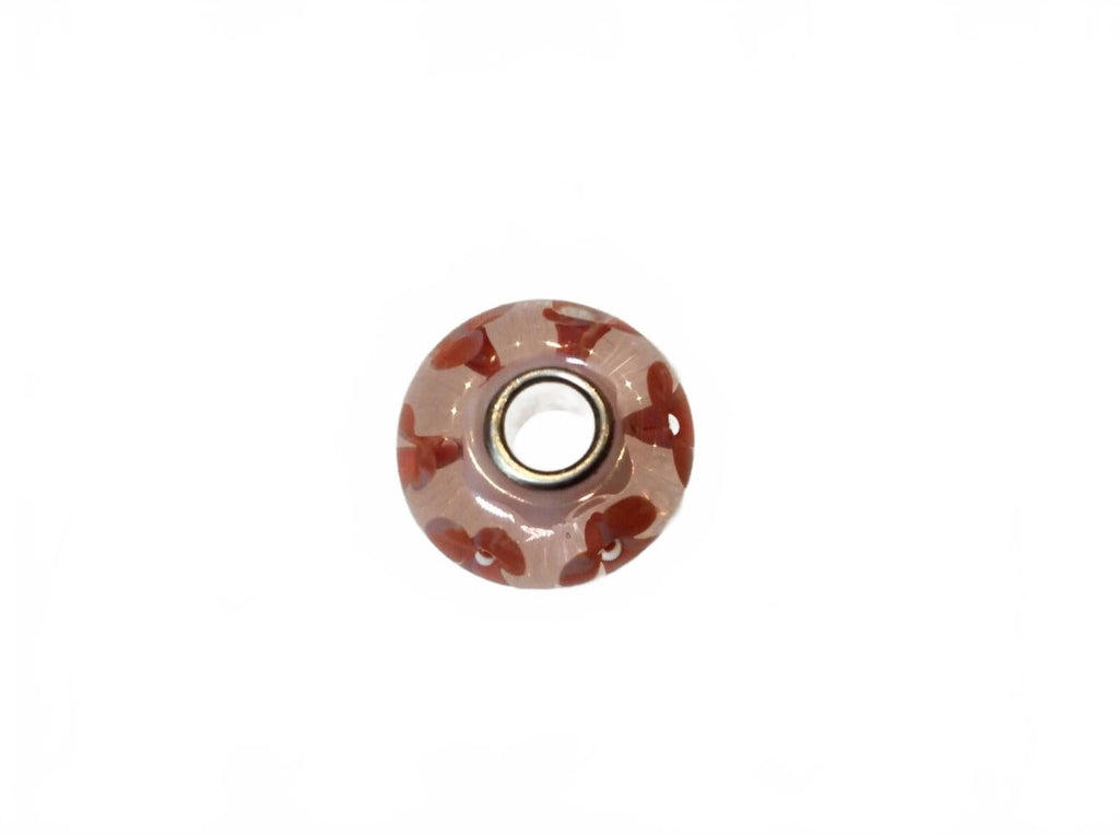 Women's Universal Unique Bubble Flower Bead Charm In Peach