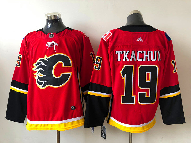Men's Calgary Flames Matthew Tkachuk #19 Red Breakaway Player jersey
