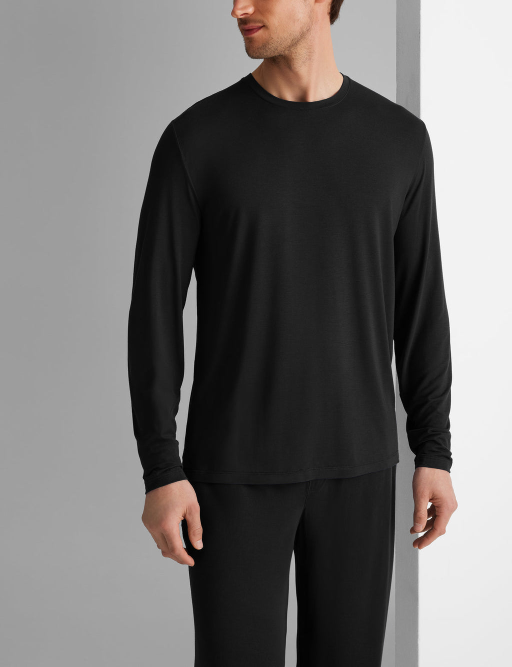 Men's Second Skin Long Sleeve Sleep T-Shirt