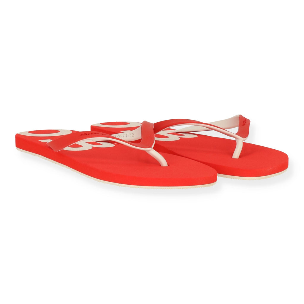 Orlebear Brown Mens Red Sandal