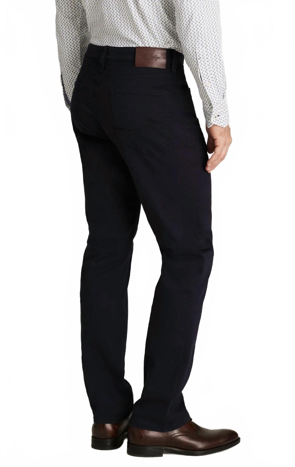 Charisma Relaxed Straight Pants In Navy Twill