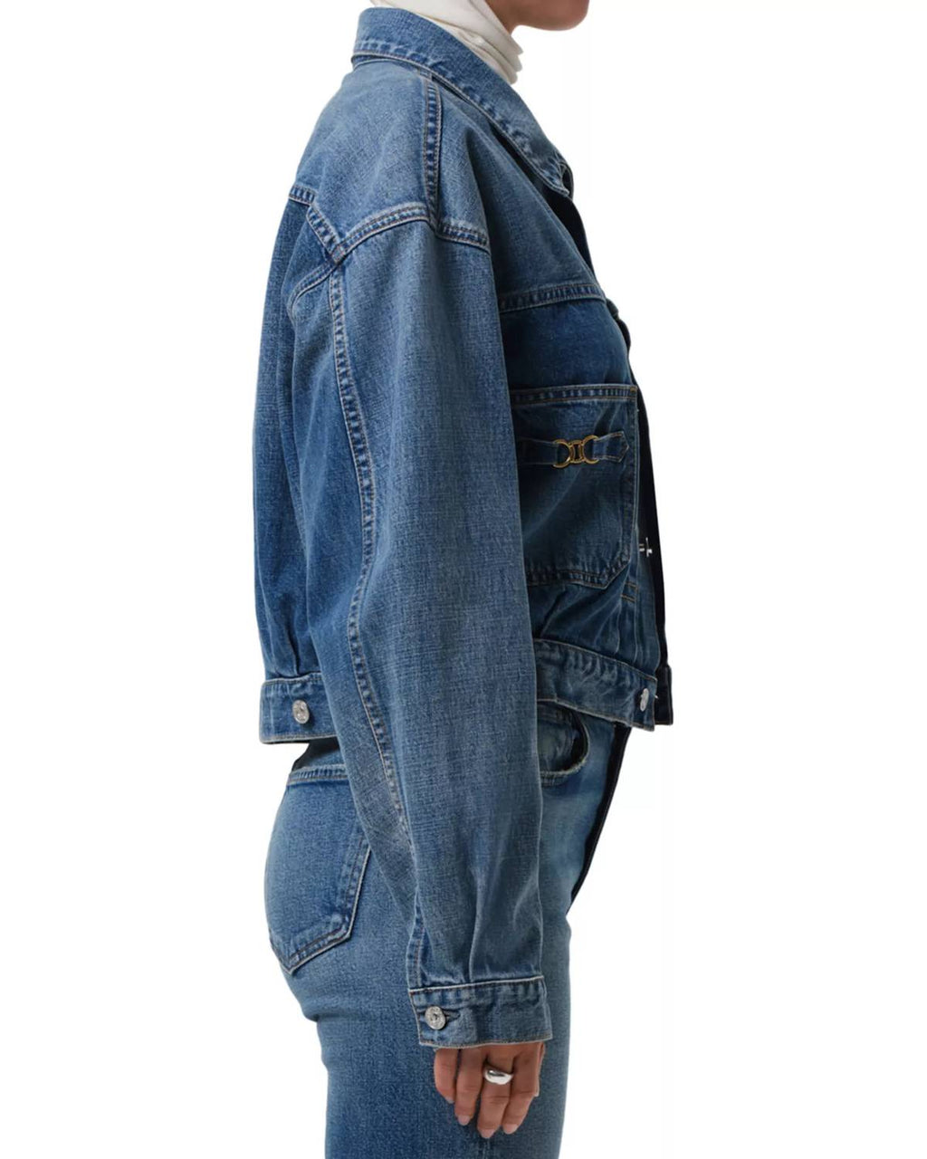 Alma Jacket With Horsebit In Sweetzer