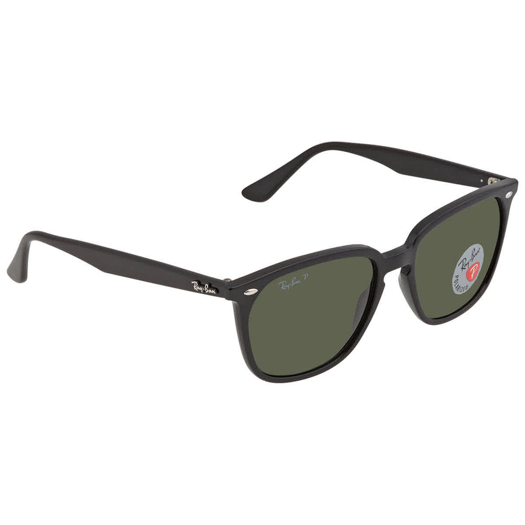 Ray Ban Polarized Dark Green Square Unisex Sunglasses RB4362 601/9A 55