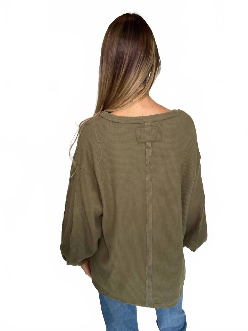 Coast 2 Coast Thermal Top In Gothic Olive Cross