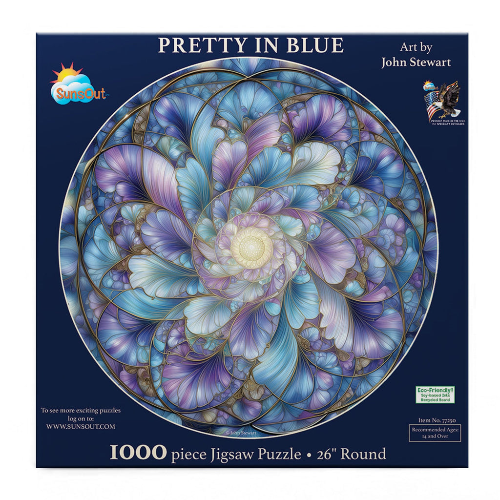 Pretty in Blue 1000 piece Jigsaw Puzzle for Adults