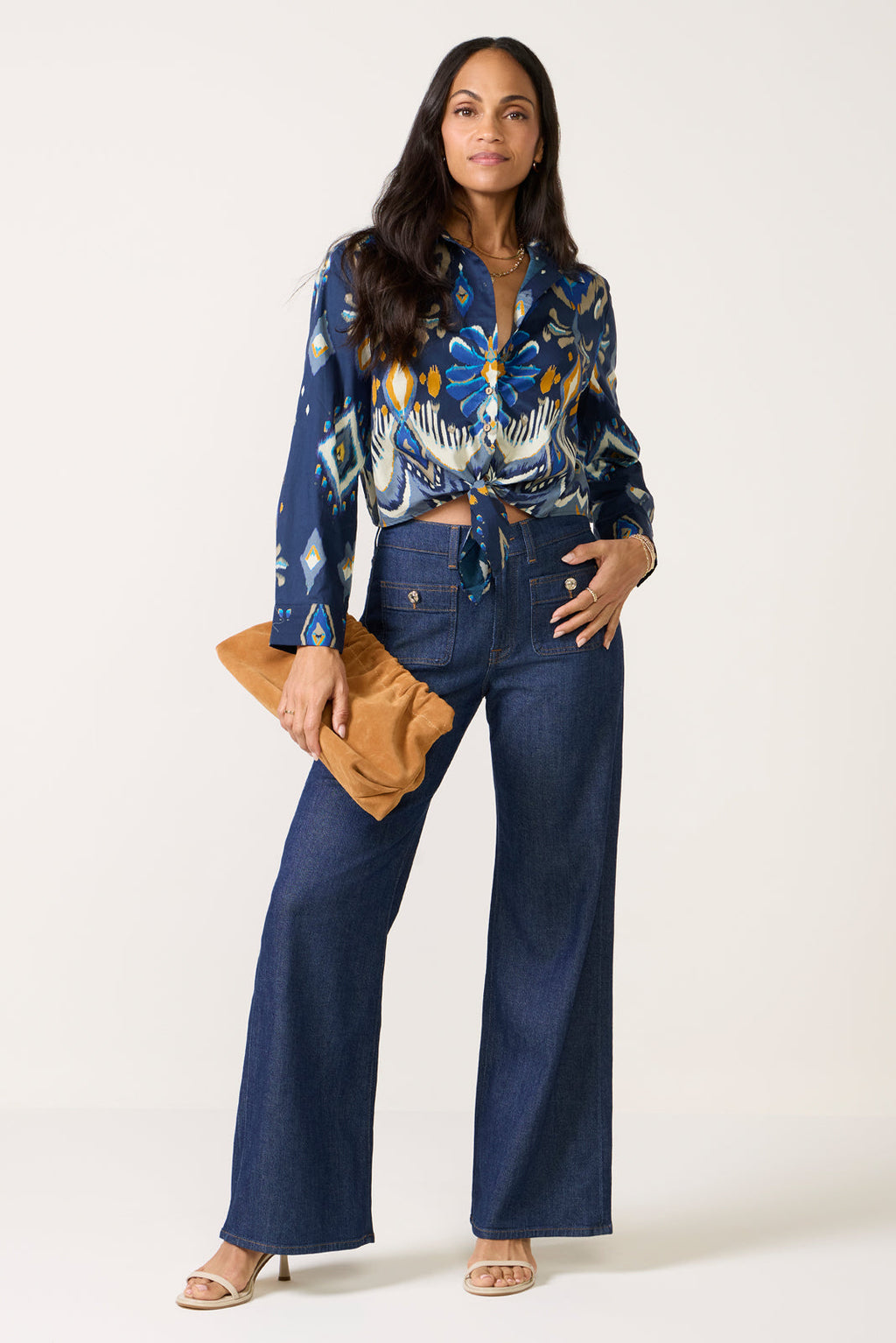 Women's Kayla Tie Front Shirt