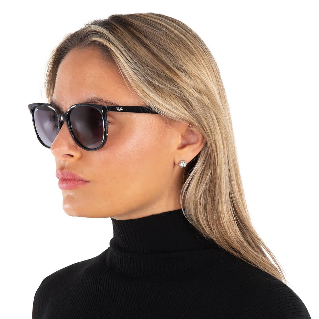 Ray Ban Gray Gradient Square Ladies Sunglasses RB4378 601/8G 54