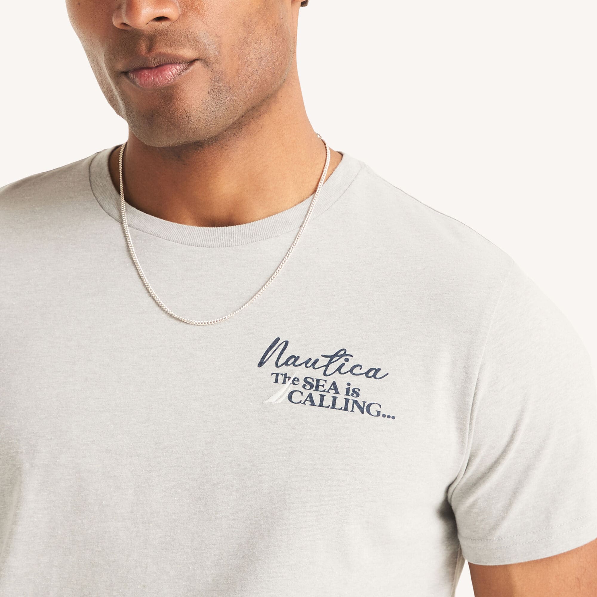 Nautica Mens Sea Is Calling Graphic T-Shirt