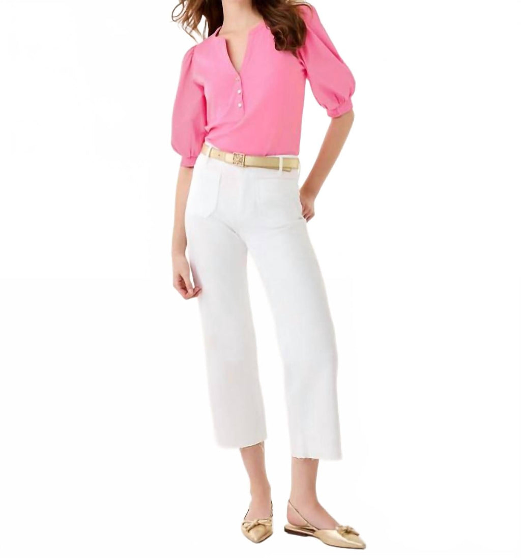 Ronson Knit Top In Confetti Pink