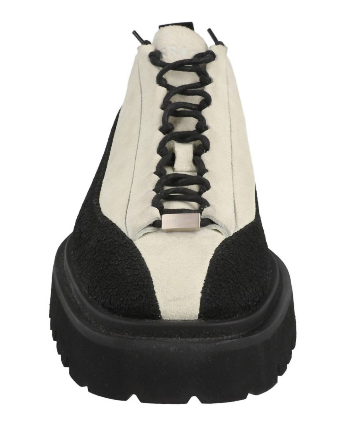 Men's Atlante Suede Two-Tone Ankle Boots In Black/white