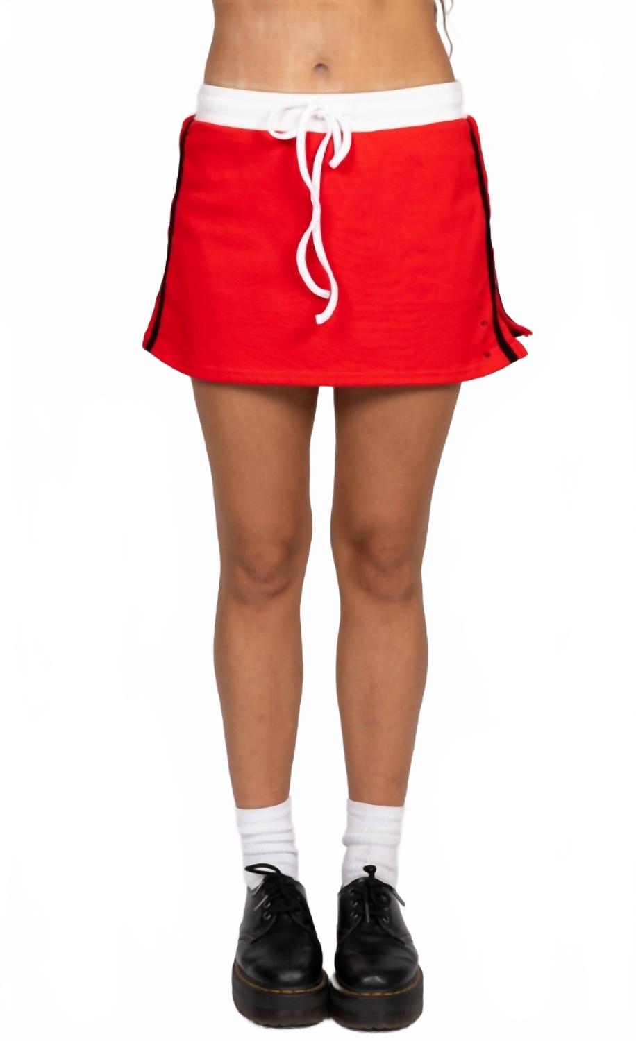 Lucy Mini Skort In Red