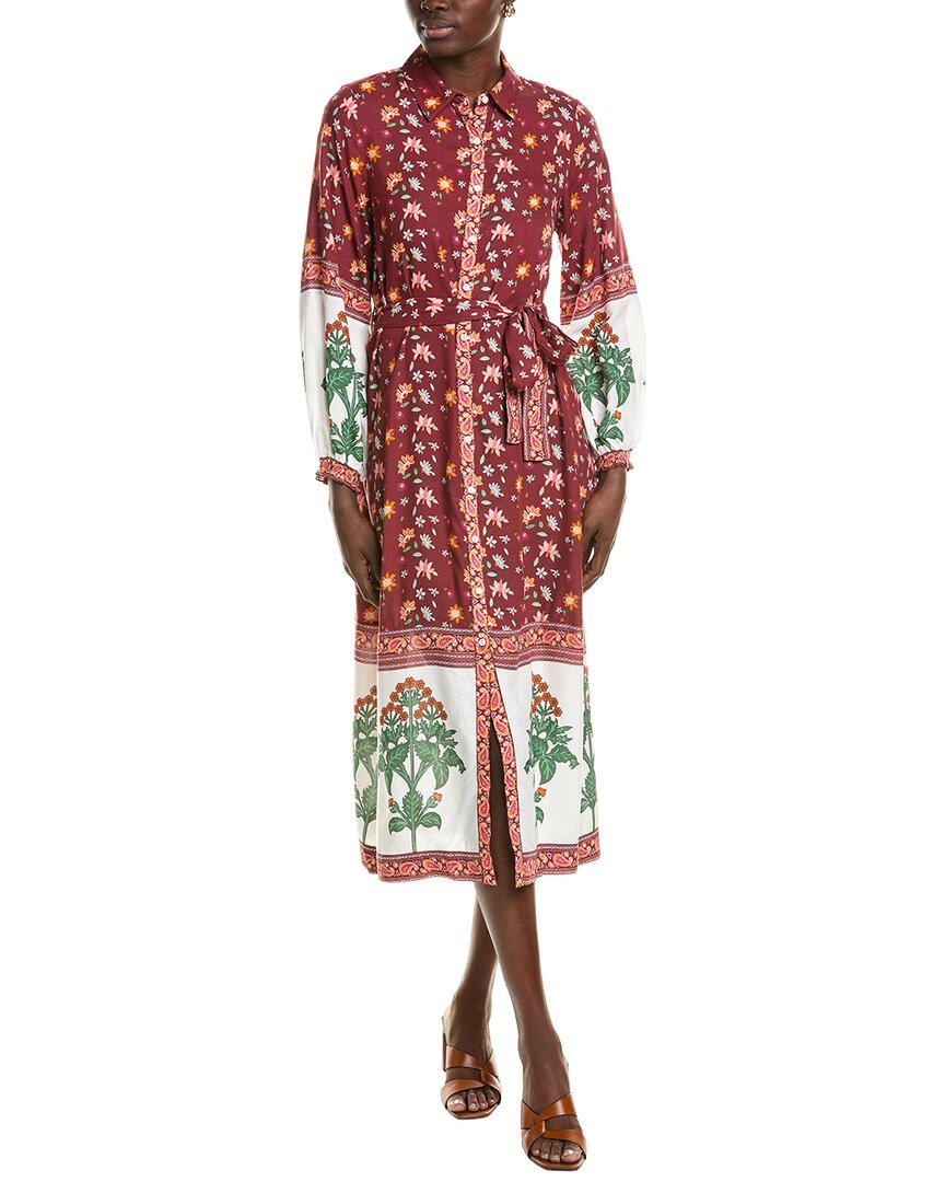 Garrie B Button-Down Midi Dress