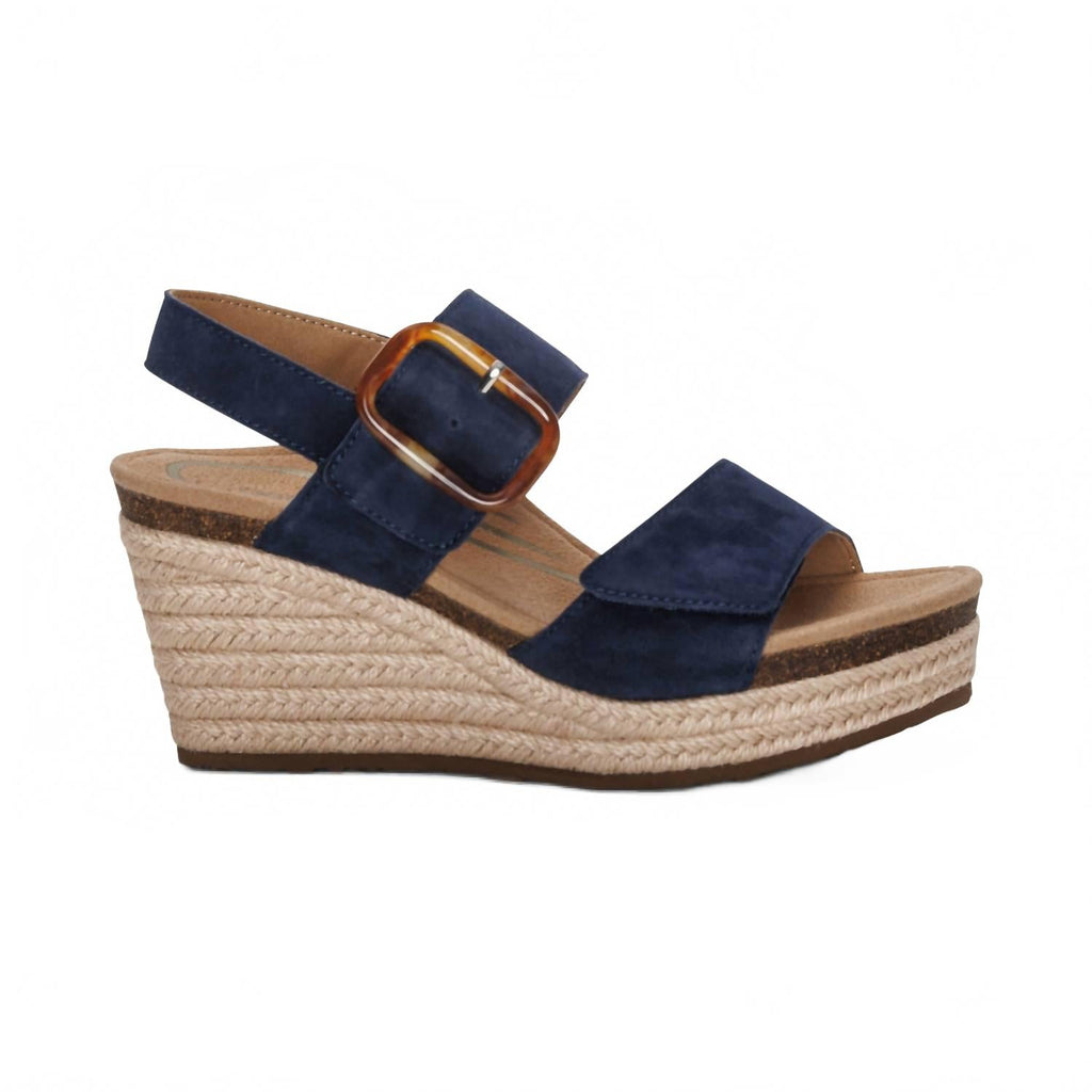 Women's Ashley Arch Support Wedge Sandals In Navy
