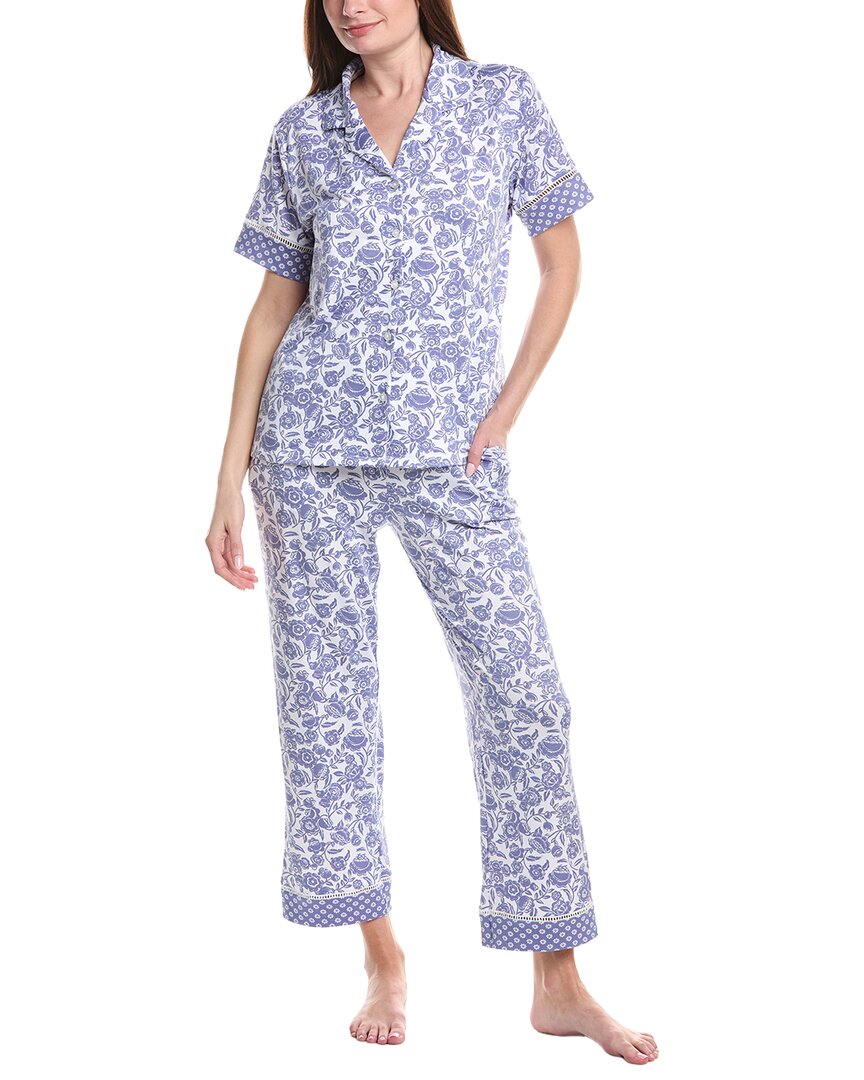 Vera Bradley 2pc Notch Collar Top & Pant Pajama Set