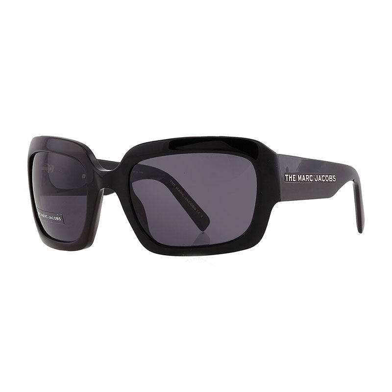 Marc Jacobs Sunglasses Square Full Rim, Black Frame And Grey Lens Marc574/s0807Ir