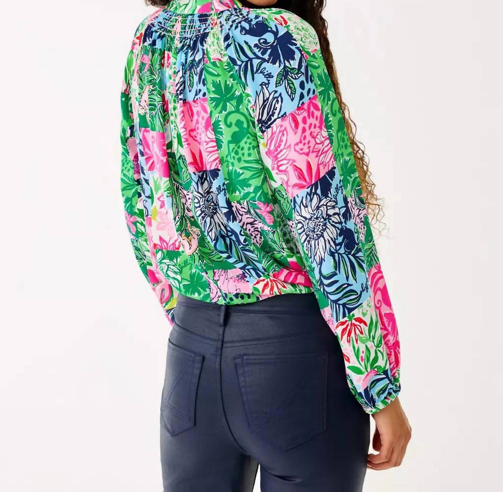 Elsa Top In Multi Party Punch Patch