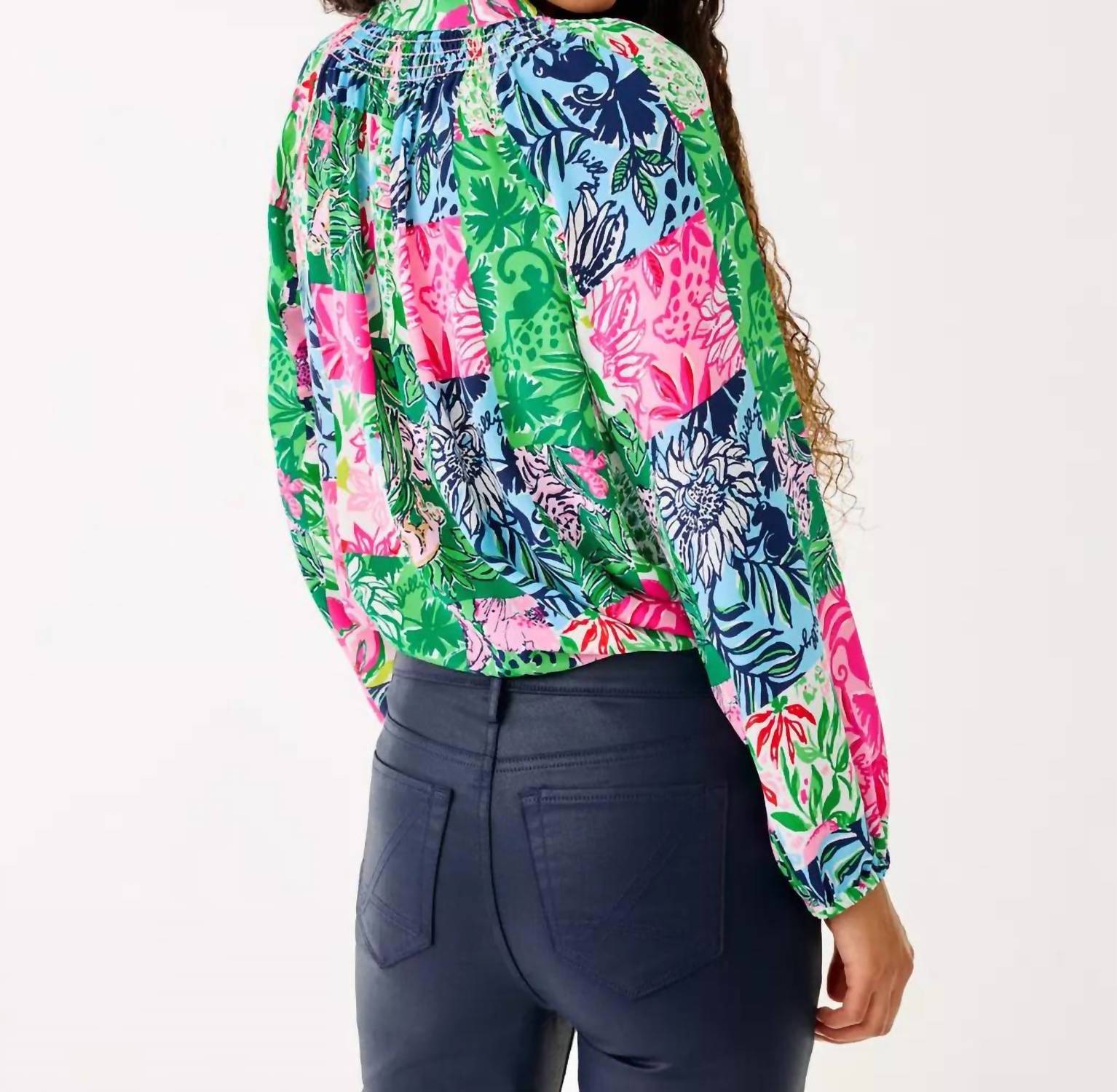 Elsa Top In Multi Party Punch Patch