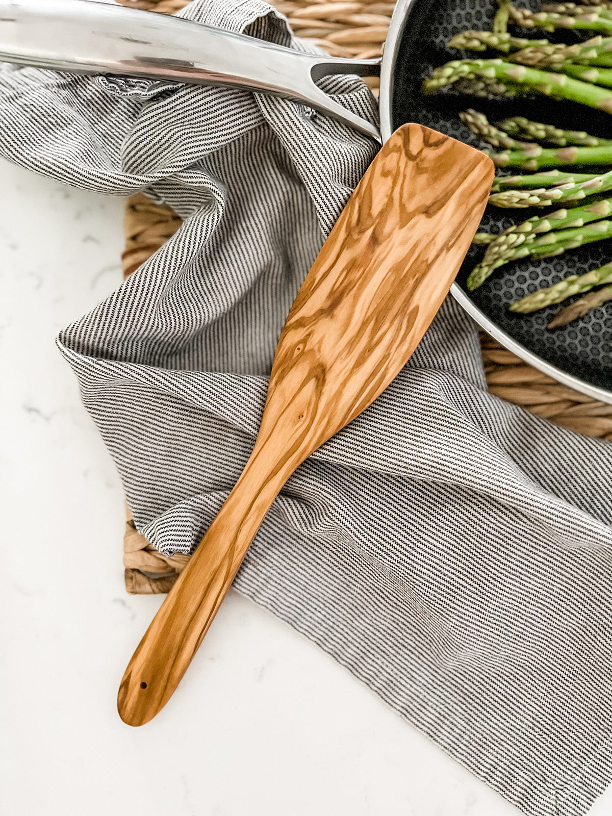 Cilio Toscana Olivewood Wok Turner, 11.8-Inch