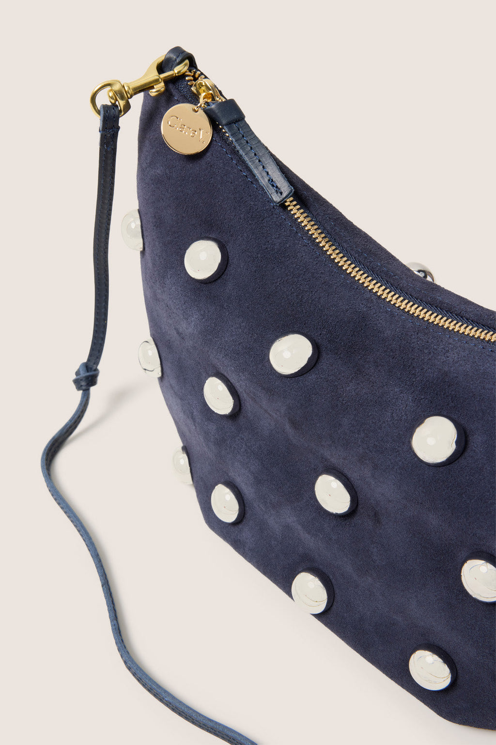 Women's Studded Lune Bag