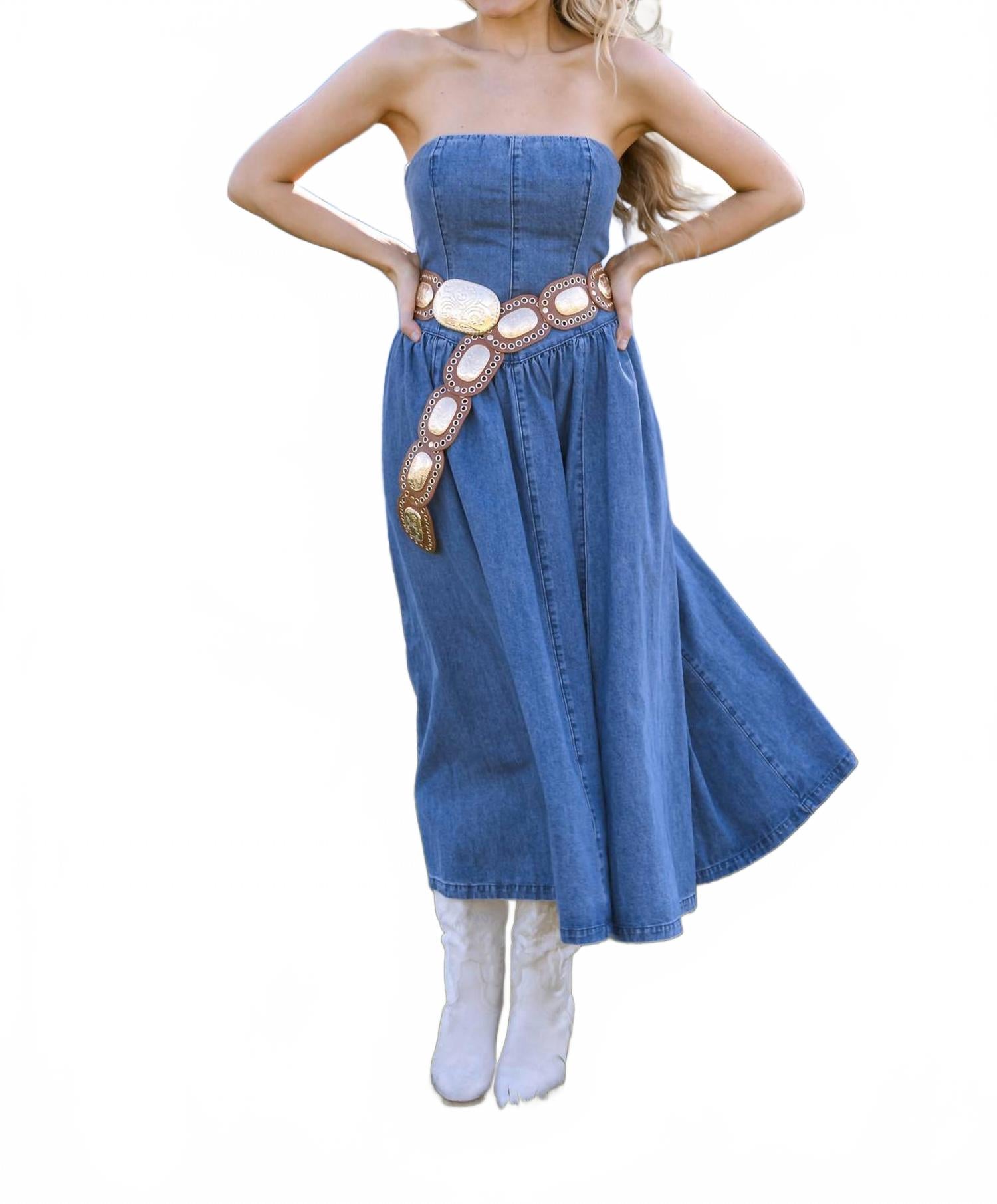Cheryl Dress In Blue