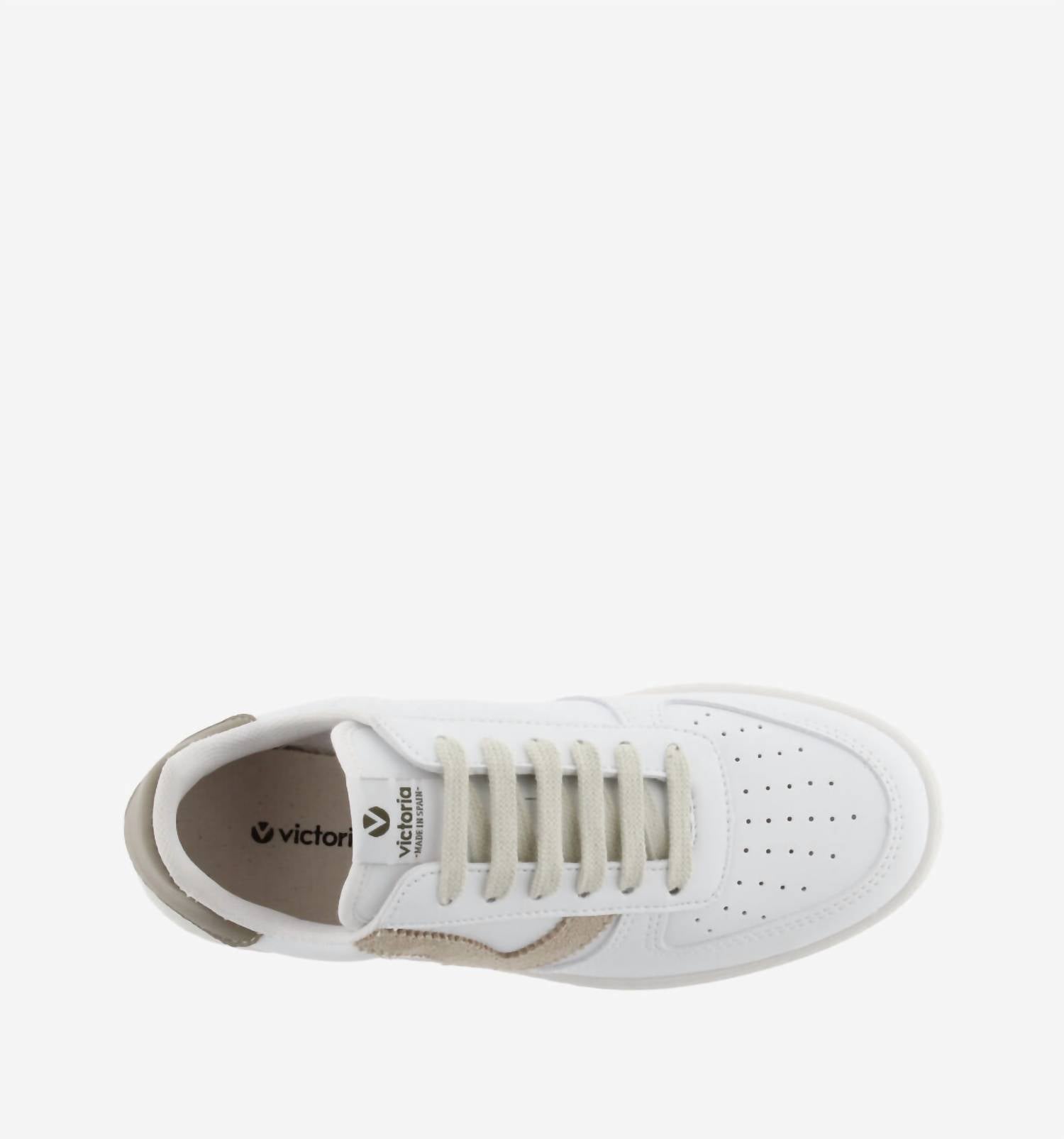 Men's Low-Top Lace-Up Sneakers In Taupe