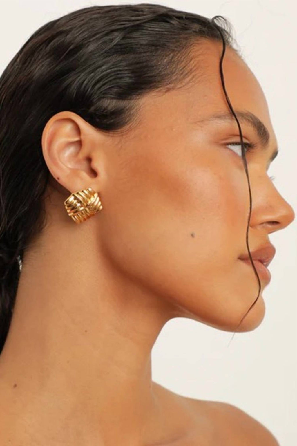 Women's Wind Earrings In Gold