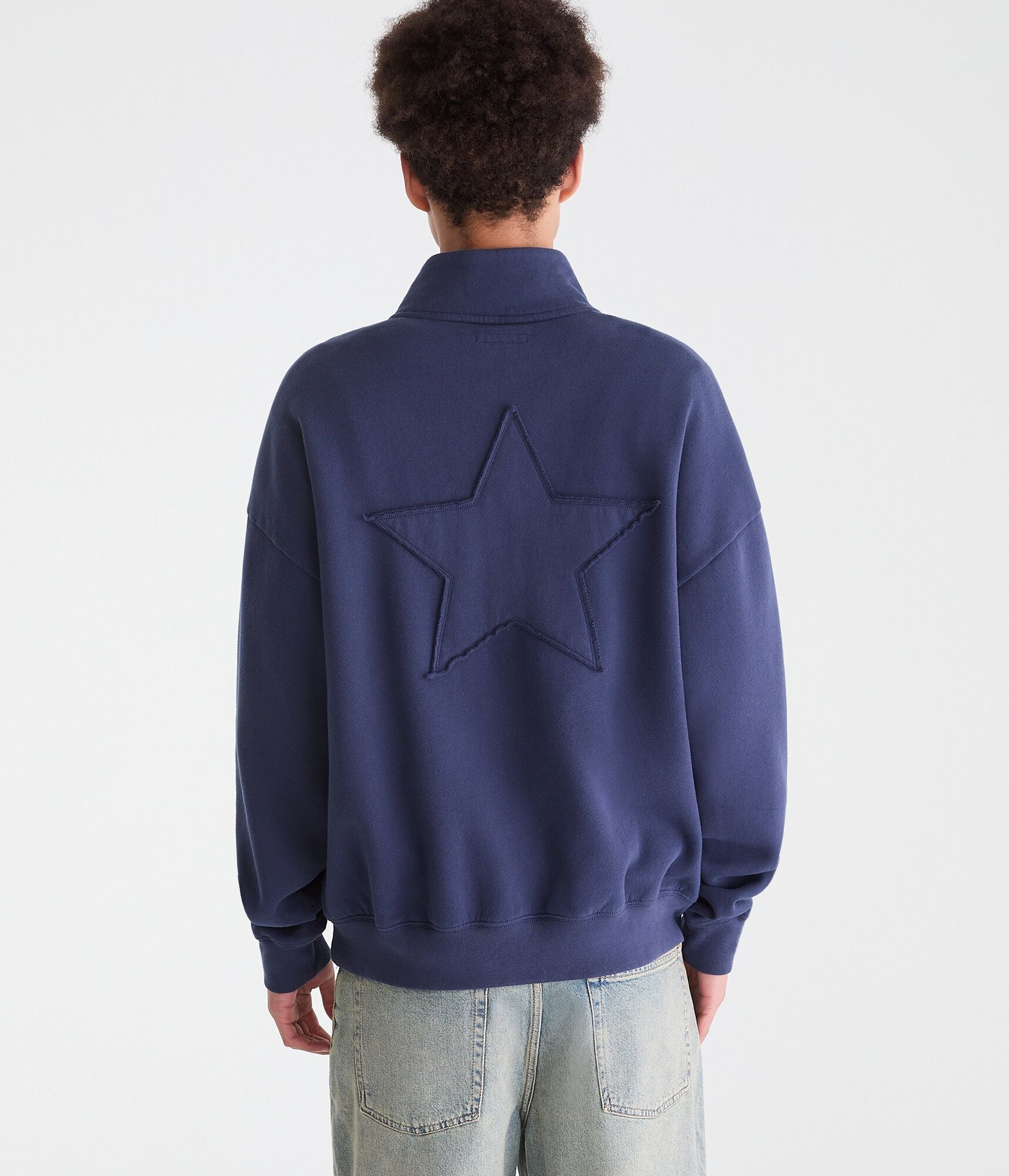 Aeropostale Cloud Soft Star Americana Quarter-Zip Sweatshirt