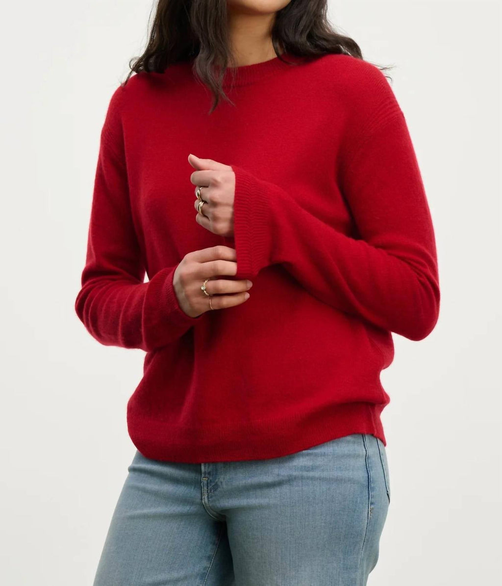 Crystal Sweater In Red