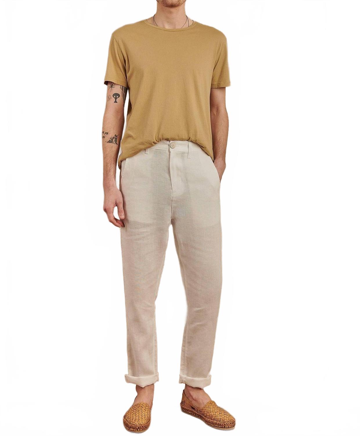 Tonga Linen Trousers In Bone