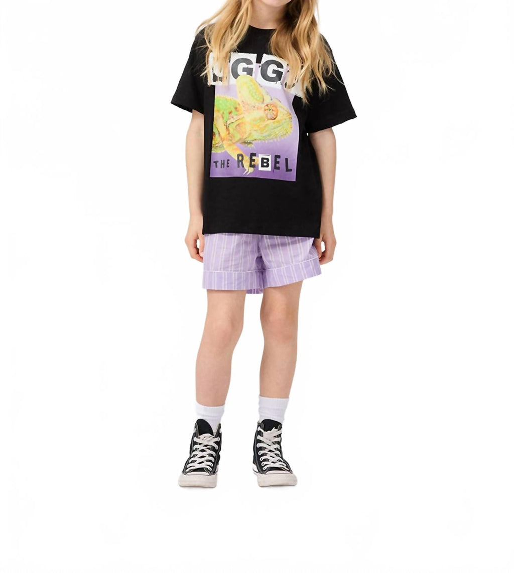 Kid's Oggy Riley Short Sleeve Tee In Black
