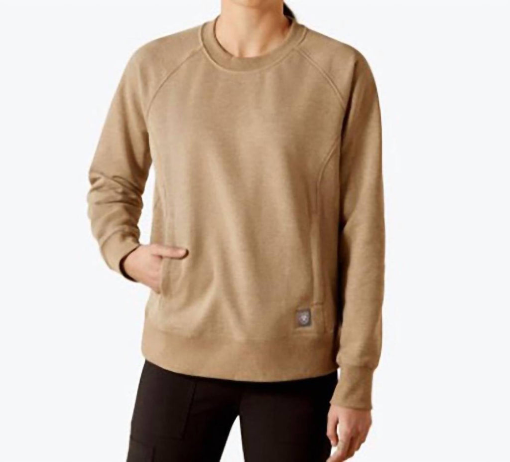 Women's Traverse Crew Sweatshirt In Oatmeal Heather