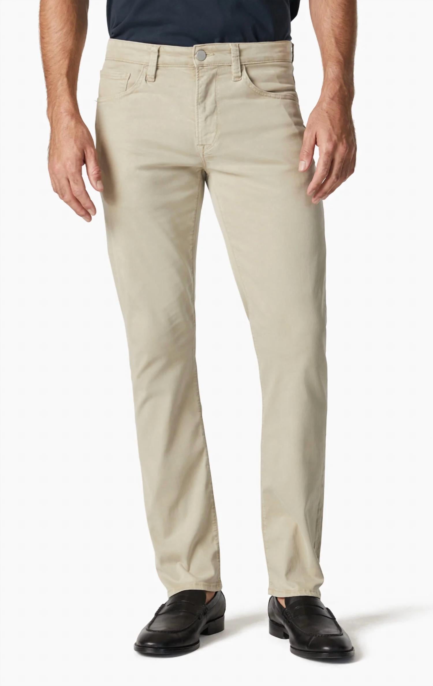 Courage Straight Leg Pants In Aluminum Twill
