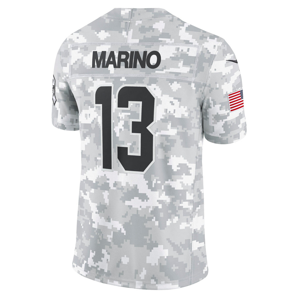 Dan Marino Miami Dolphins Nike 2024 Salute to Service Retired   Limited Jersey - Arctic Camo