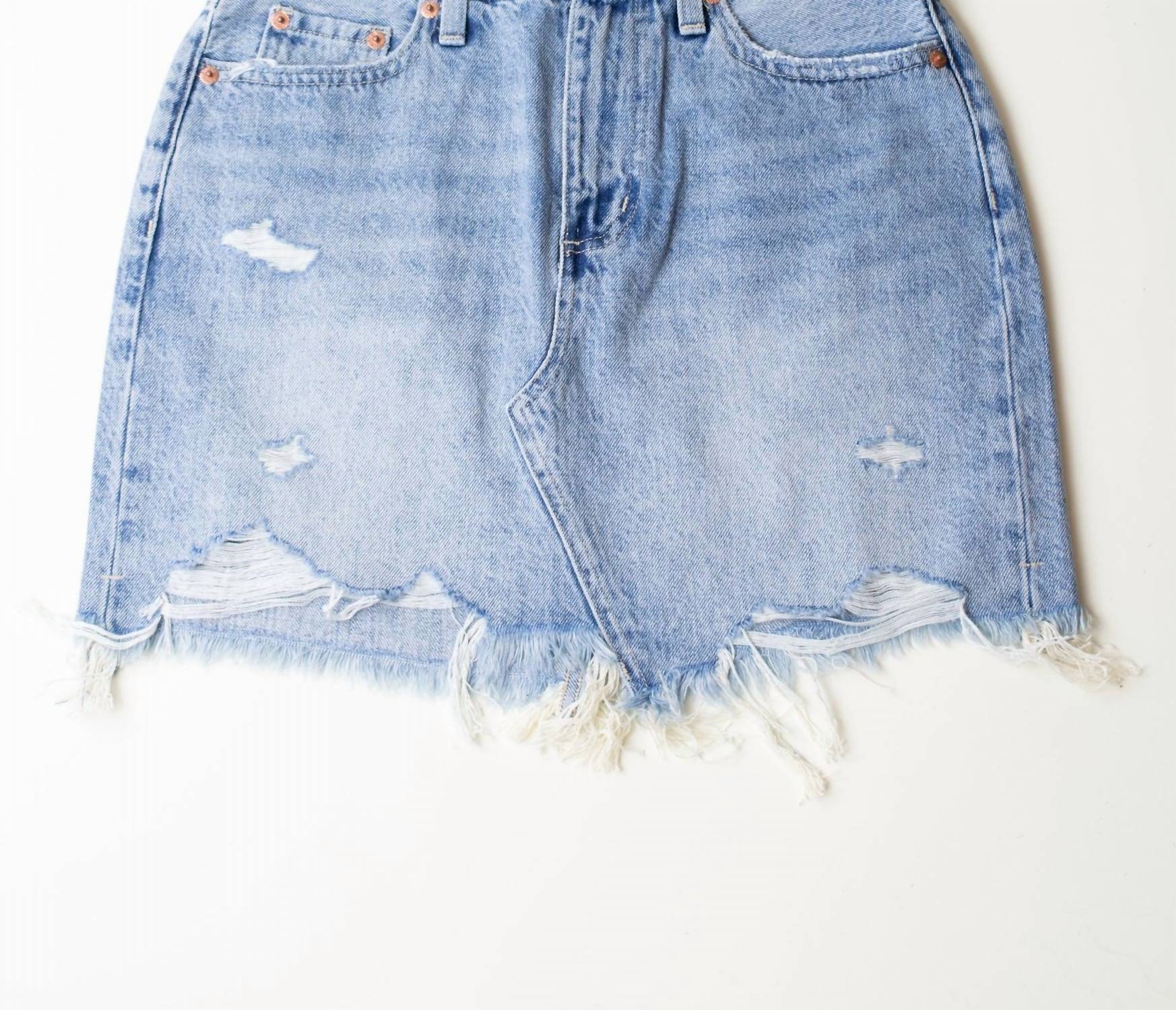 Rumi Mini Skirt In Dolores Park Distressed