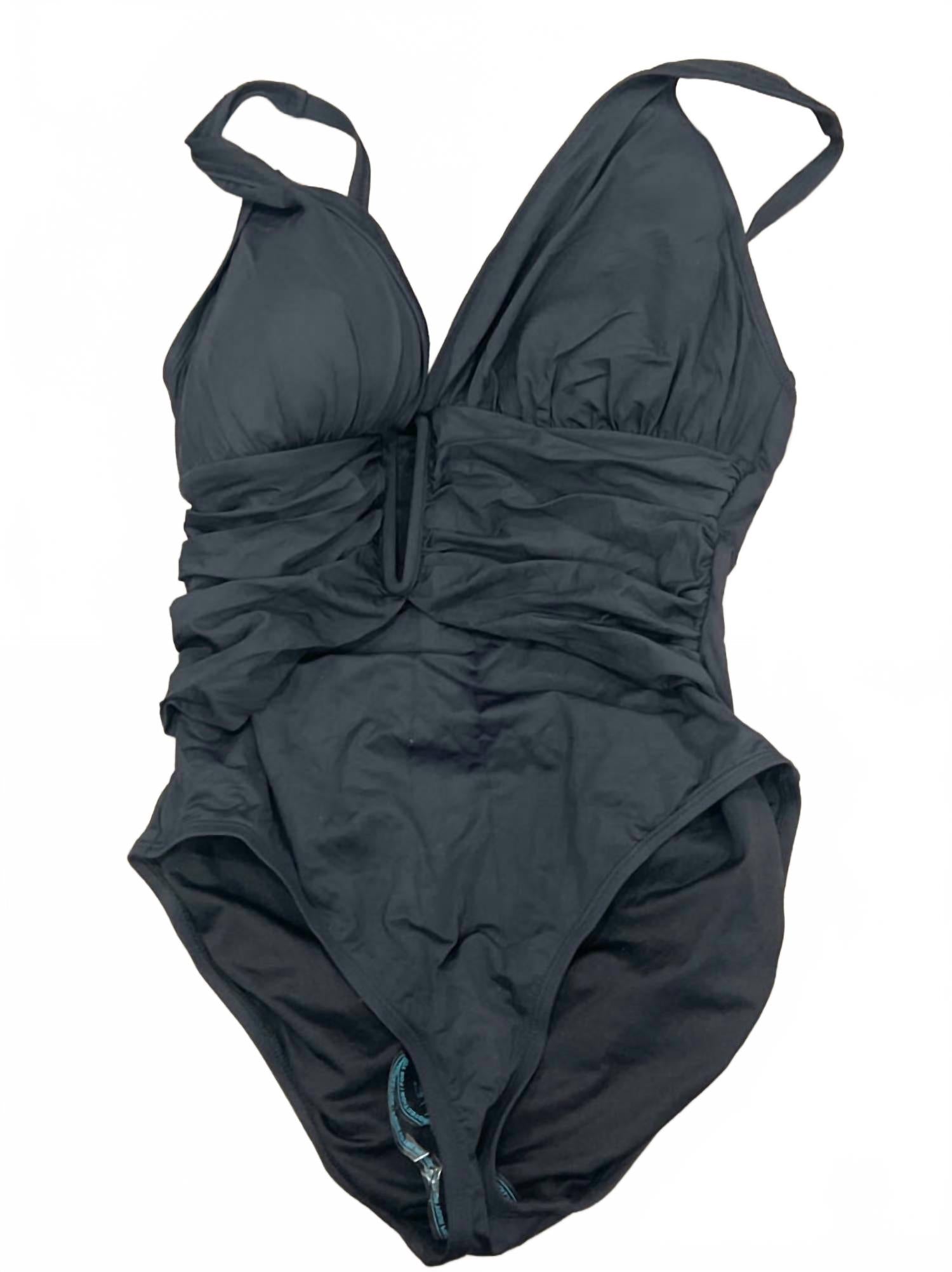 Women's Molded-Cup One-Piece Swimsuit In Black