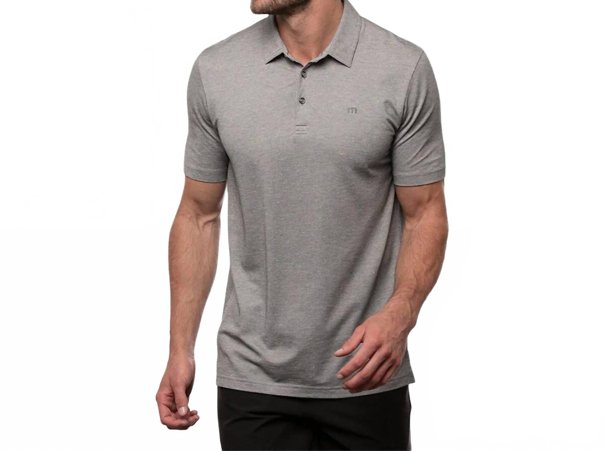 Dime Piece Polo In Heather Medium Grey