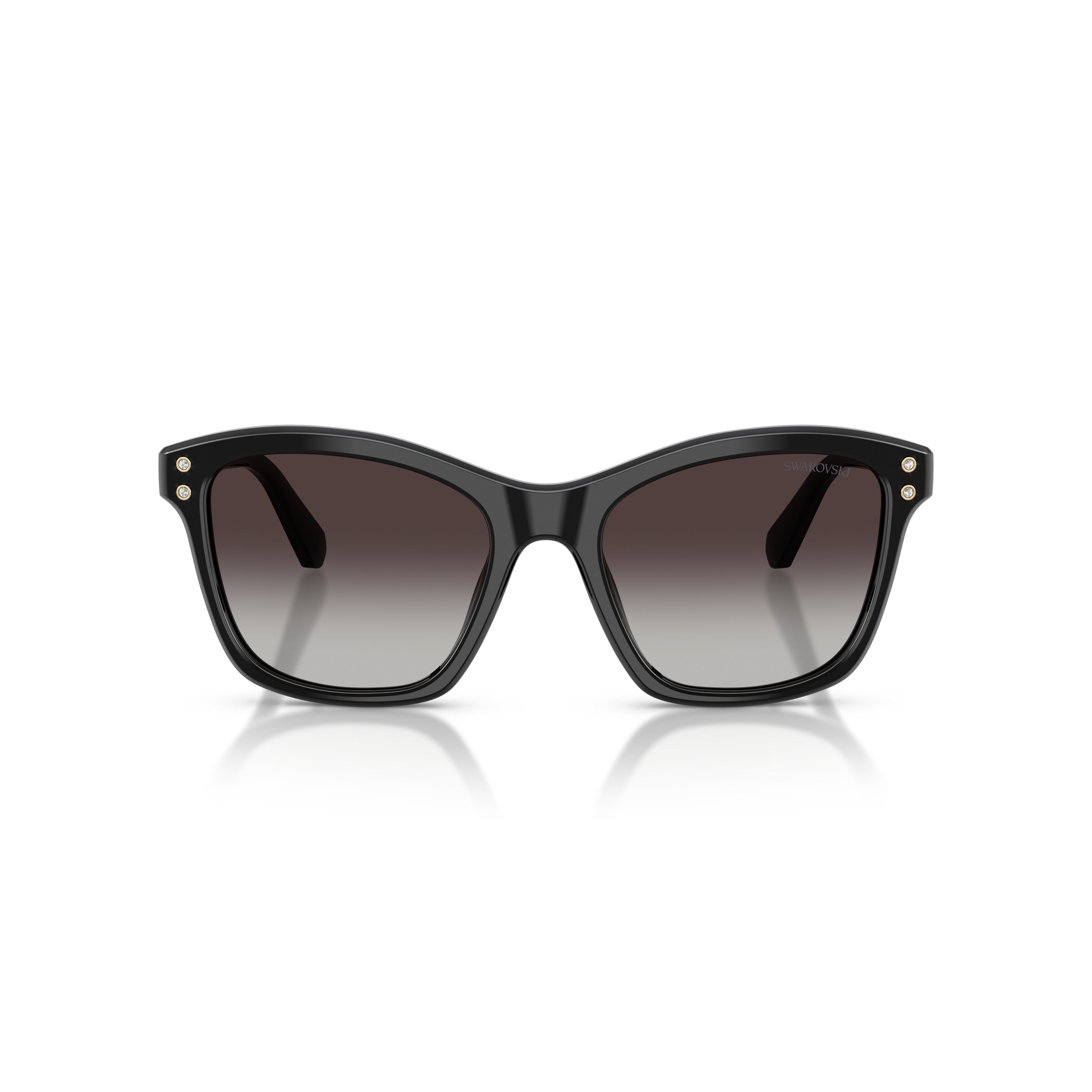 0Sk6063 Bold Square Frame Sunglasses with Crystal Embellishments
