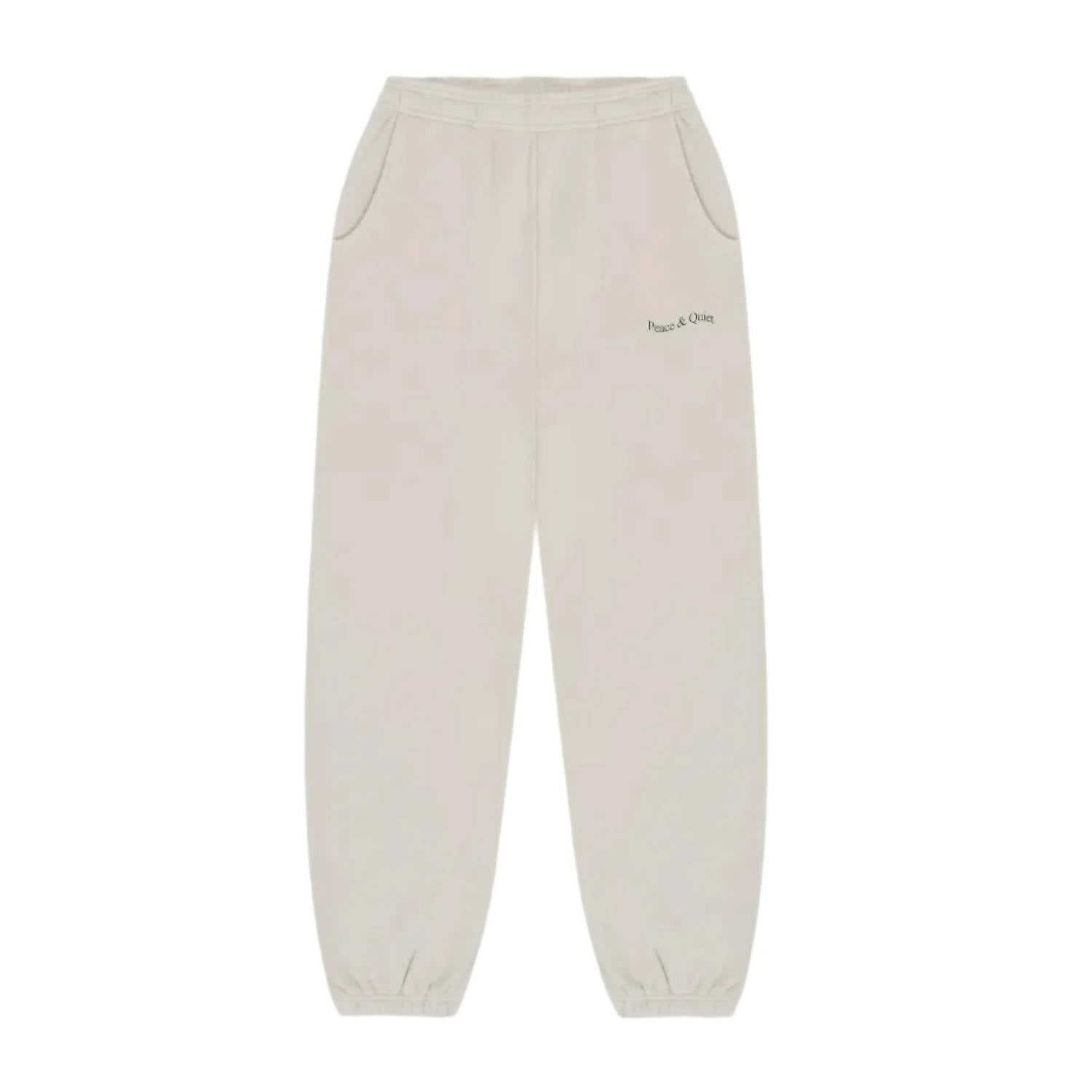 Men's Wordmark Sweatpants In Bone