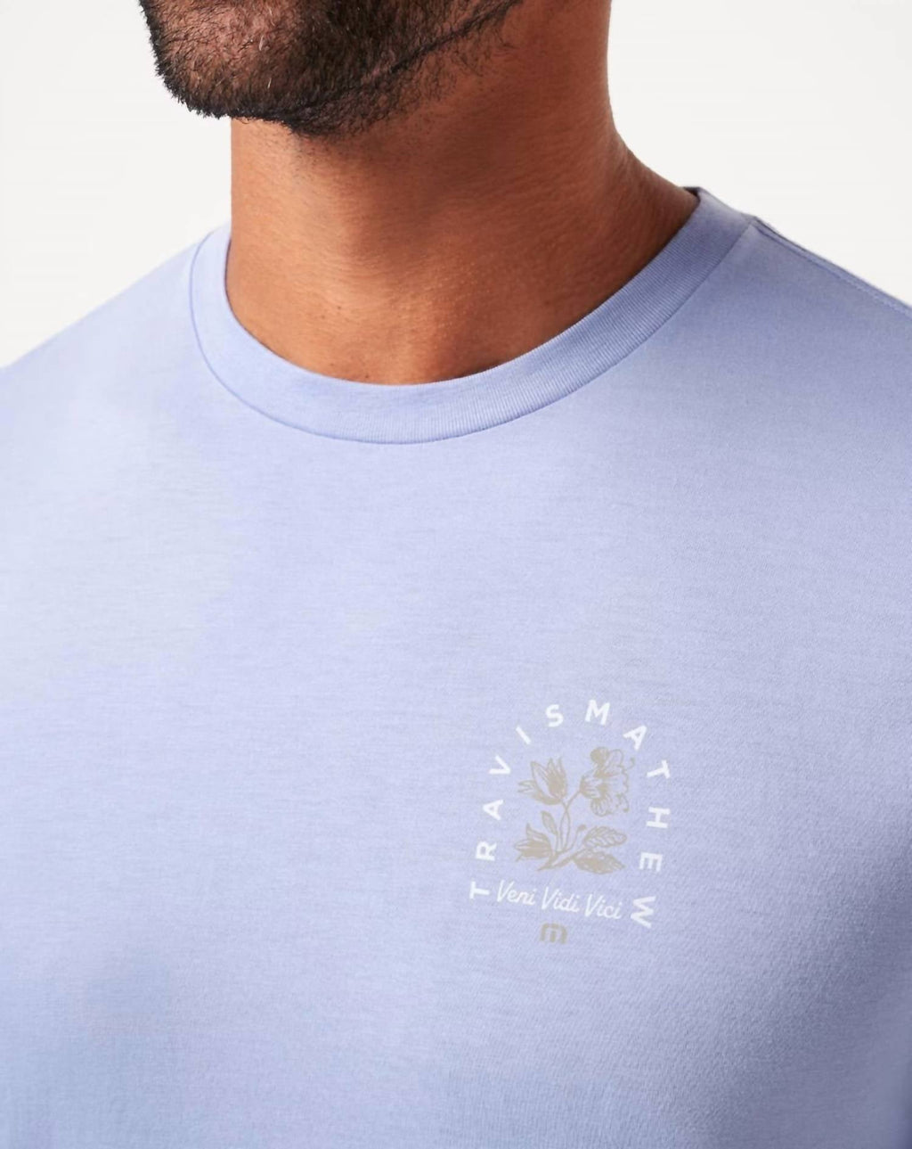 Night Diver Short Sleeve Tee In Heather Violet Storm