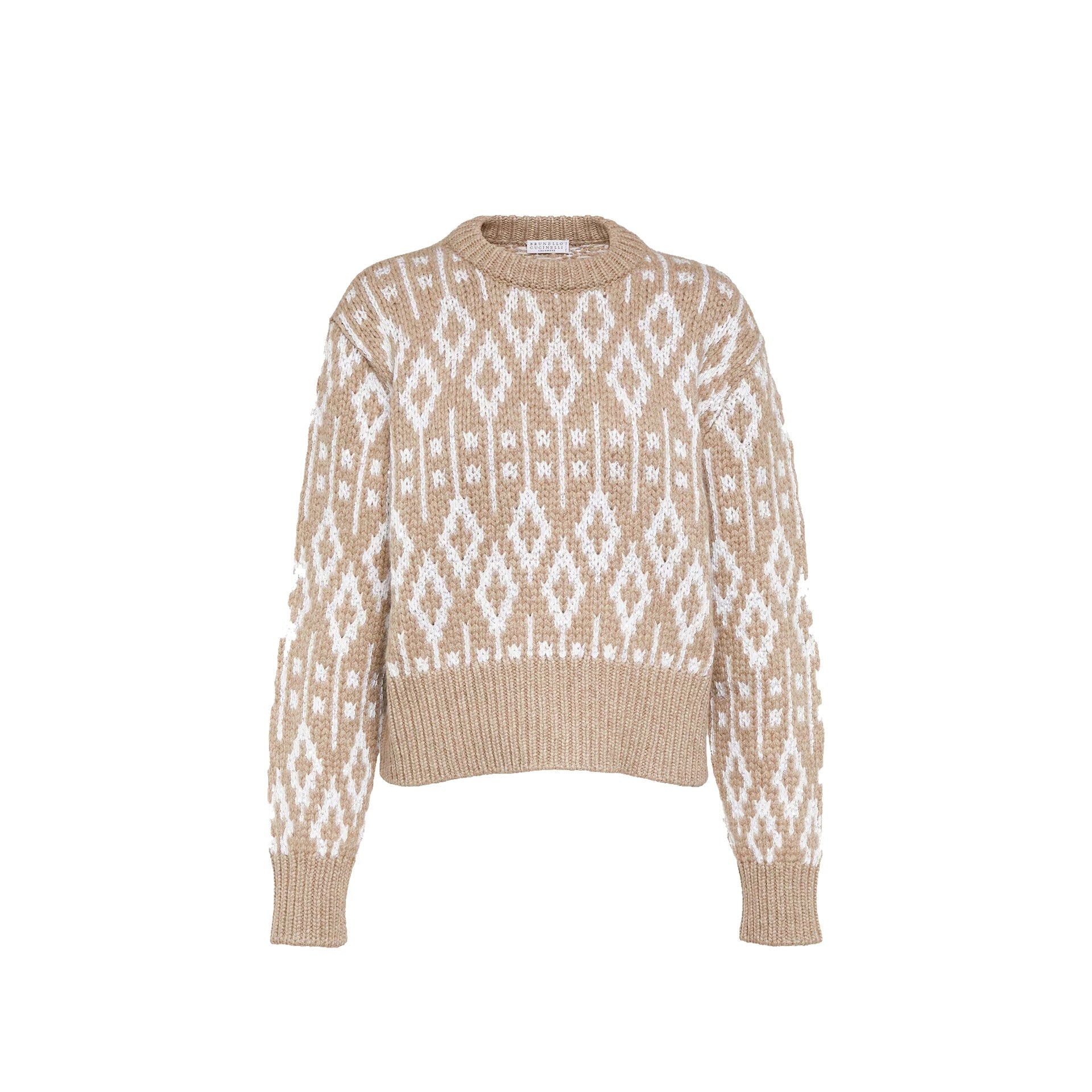Brunello Cucinelli Jacquard Cashmere Sweater Women