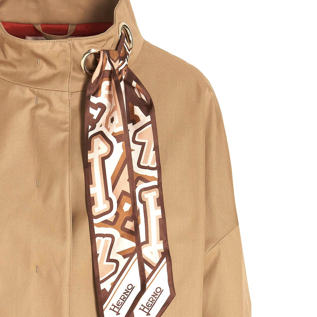 Herno Scarf Detailed Trench Coat Women
