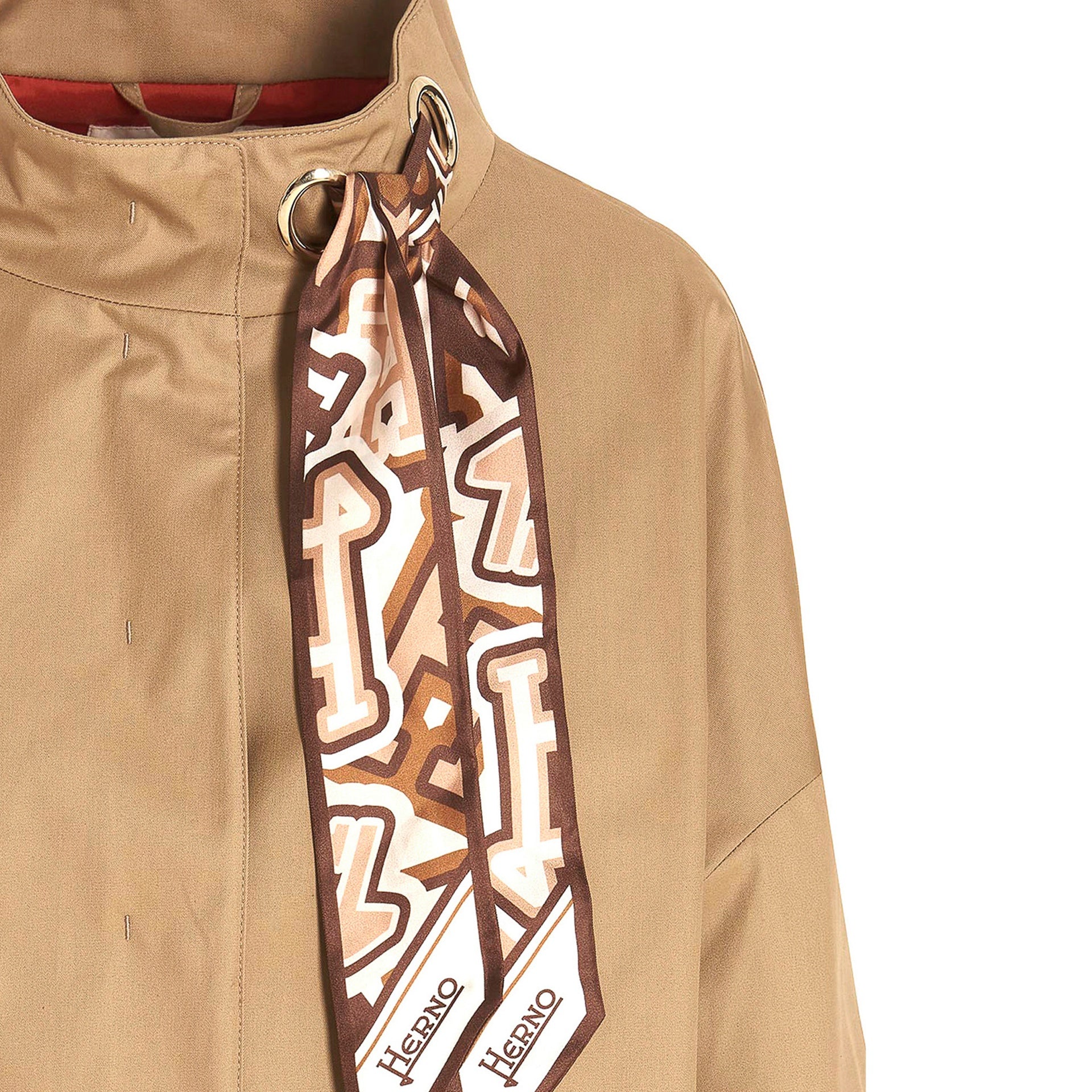 Herno Scarf Detailed Trench Coat Women