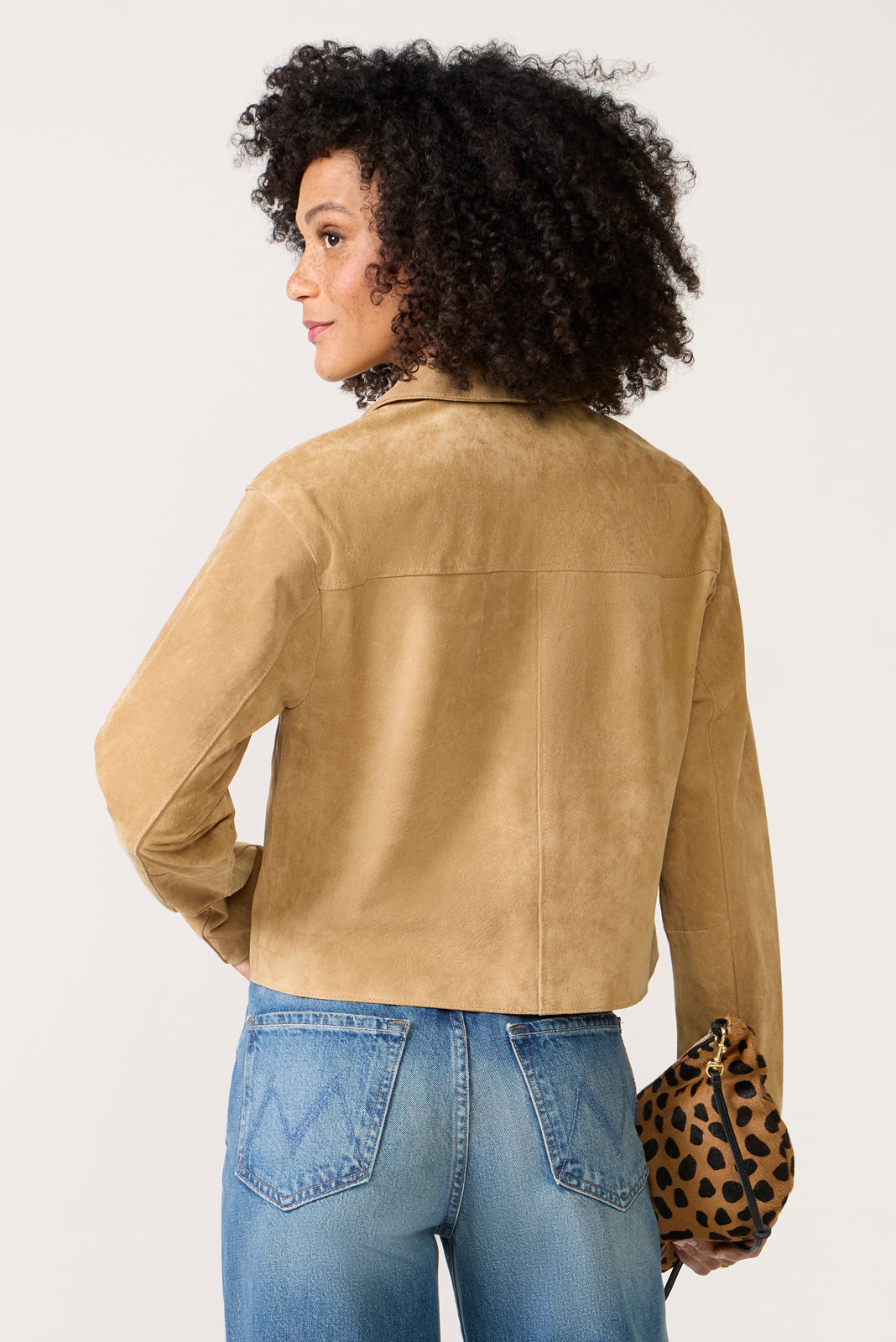 Women's Crop Suede Jacket