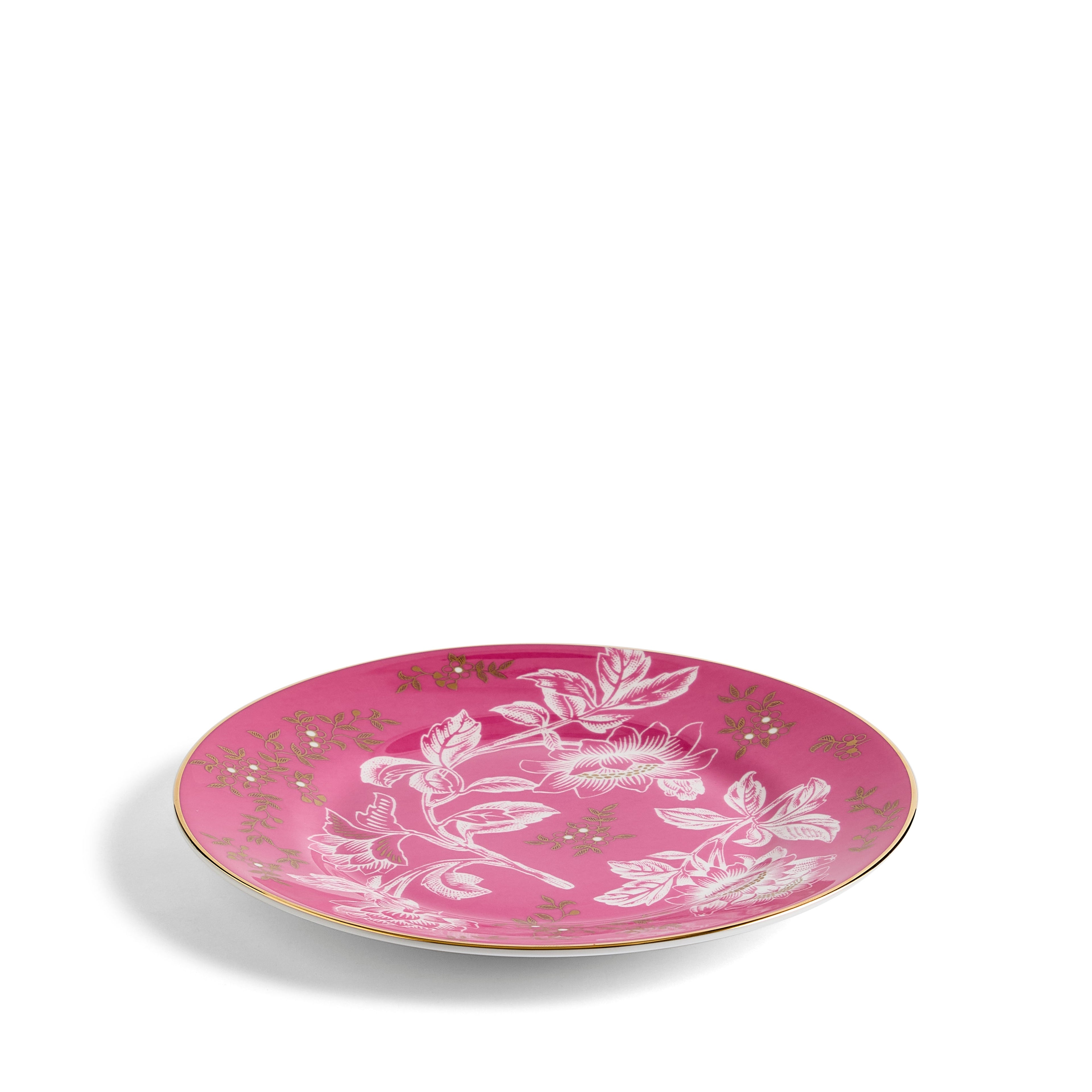 Wonderlust Pink Tonquin Plate 20.6cm 8.1in
